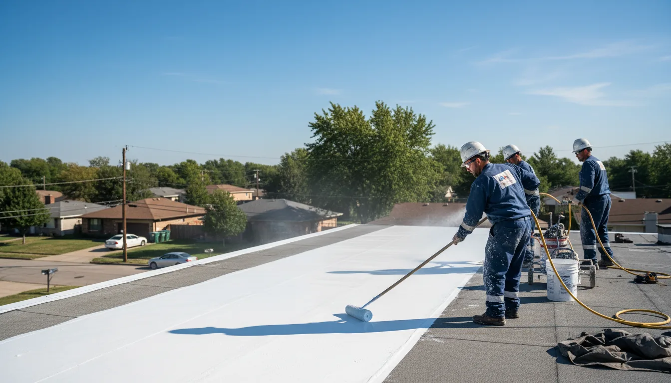 Commercial roof coating in Elwell, MI near me